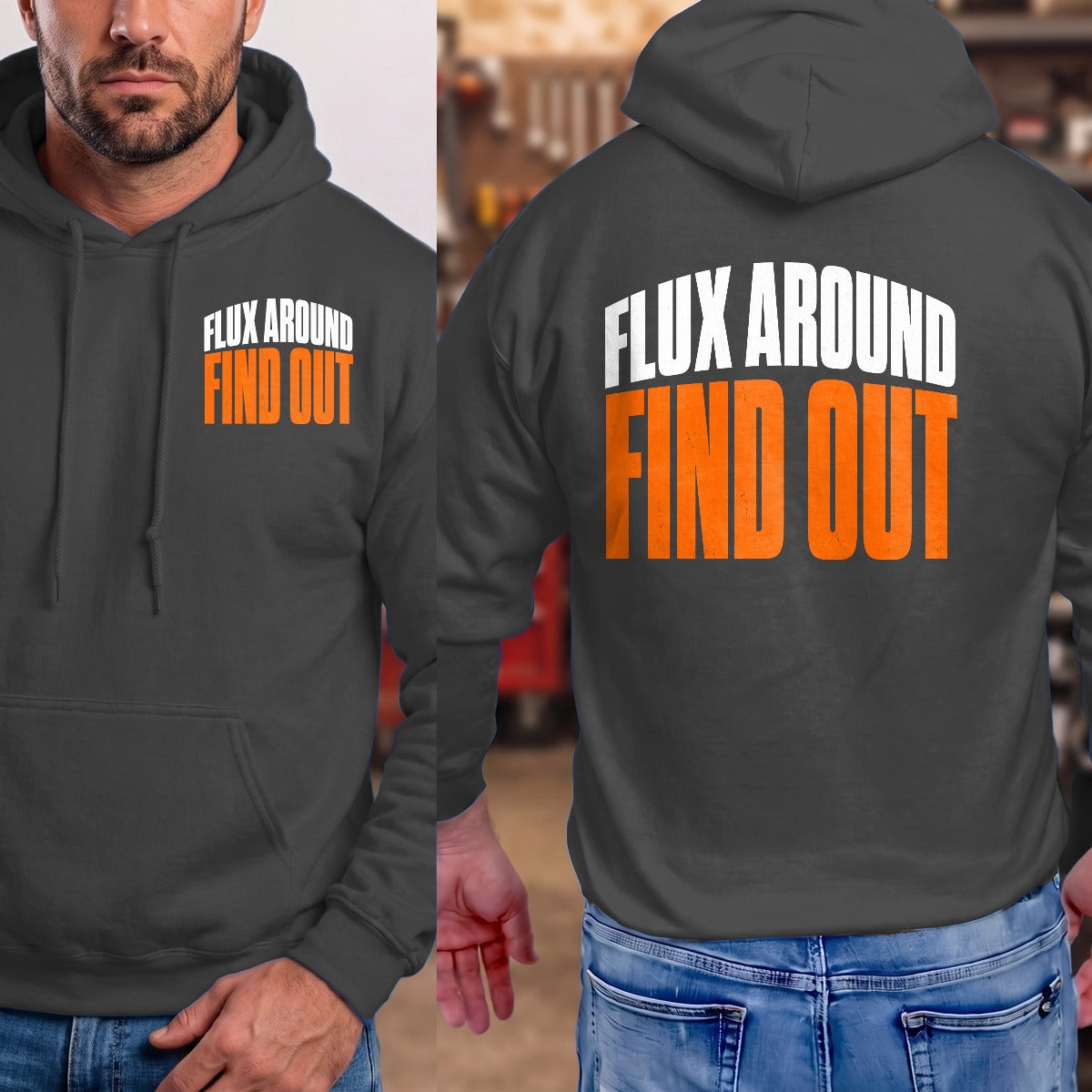 Dark Heather | Front & Back