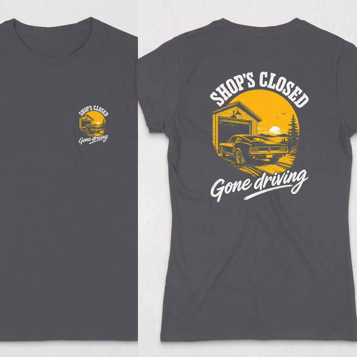 Dark Heather | Front & Back