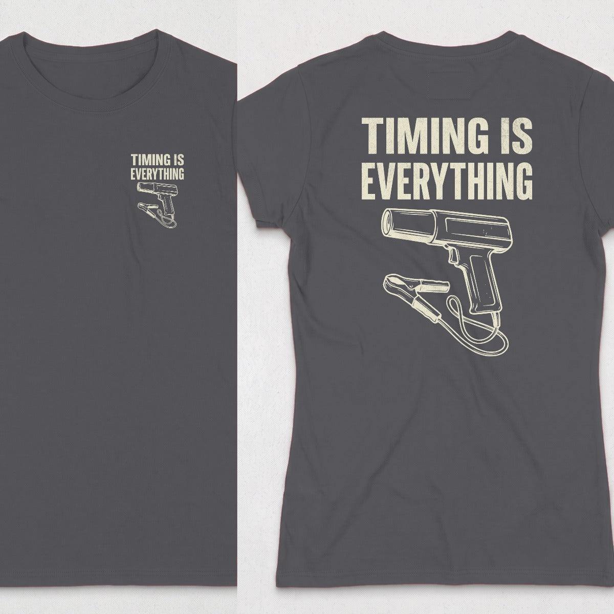 Dark Heather | Left Chest + Back