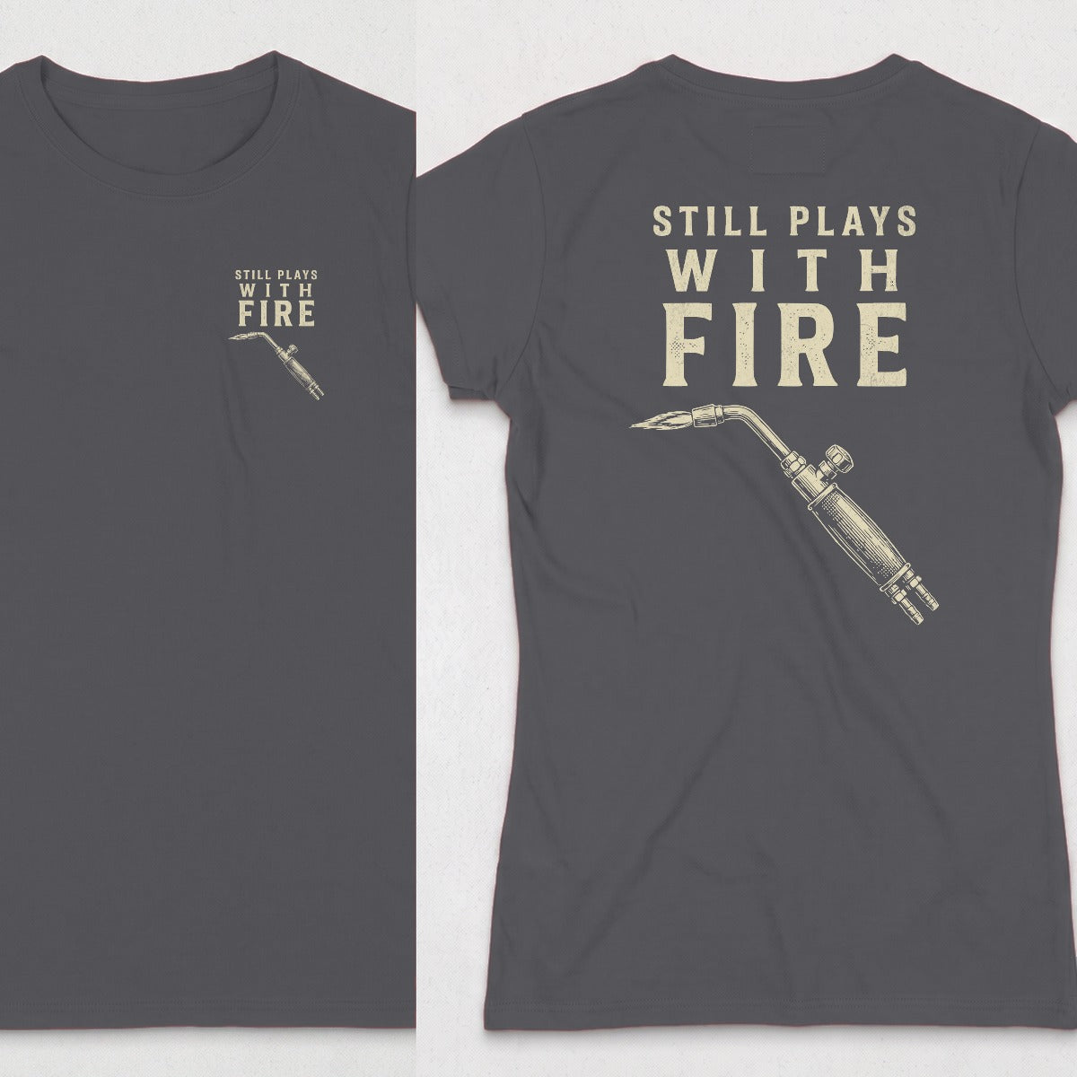 Dark Heather | Left Chest + Back