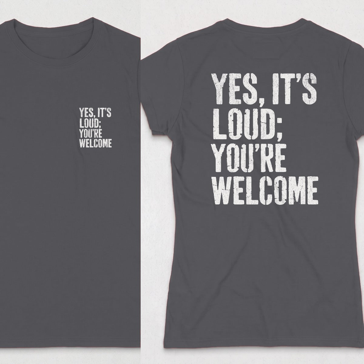 Dark Heather | Front & Back