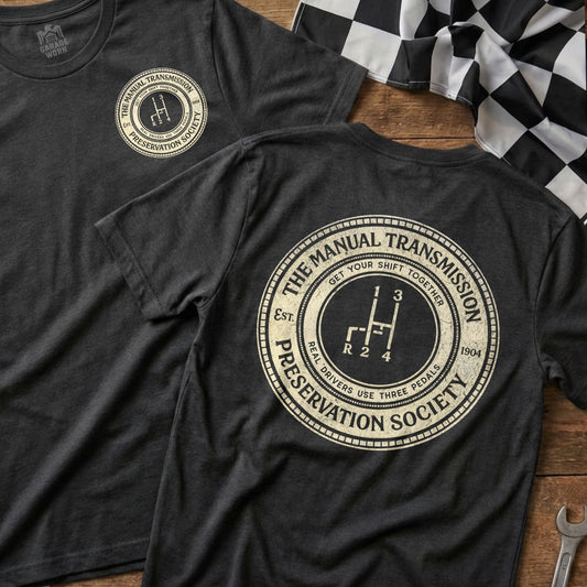 Dark Heather | Left Chest + Back