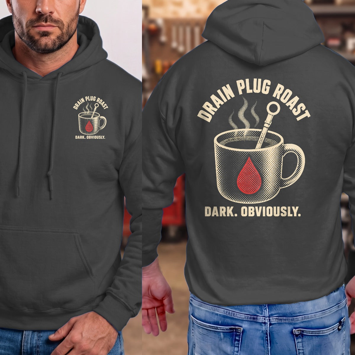 Dark Heather | Front & Back