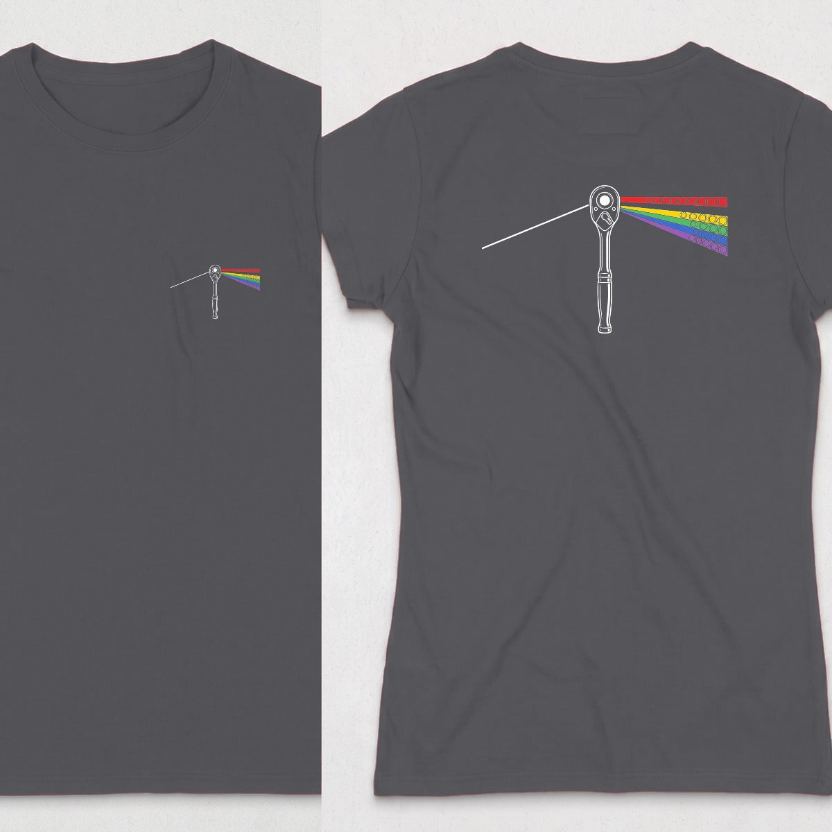 Dark Heather | Front & Back