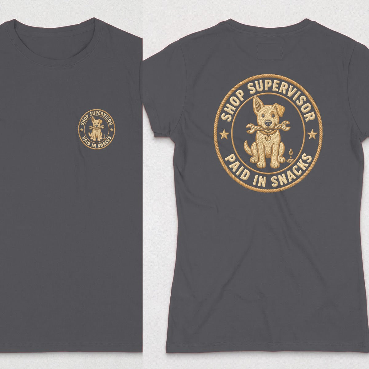 Dark Heather | Front & Back