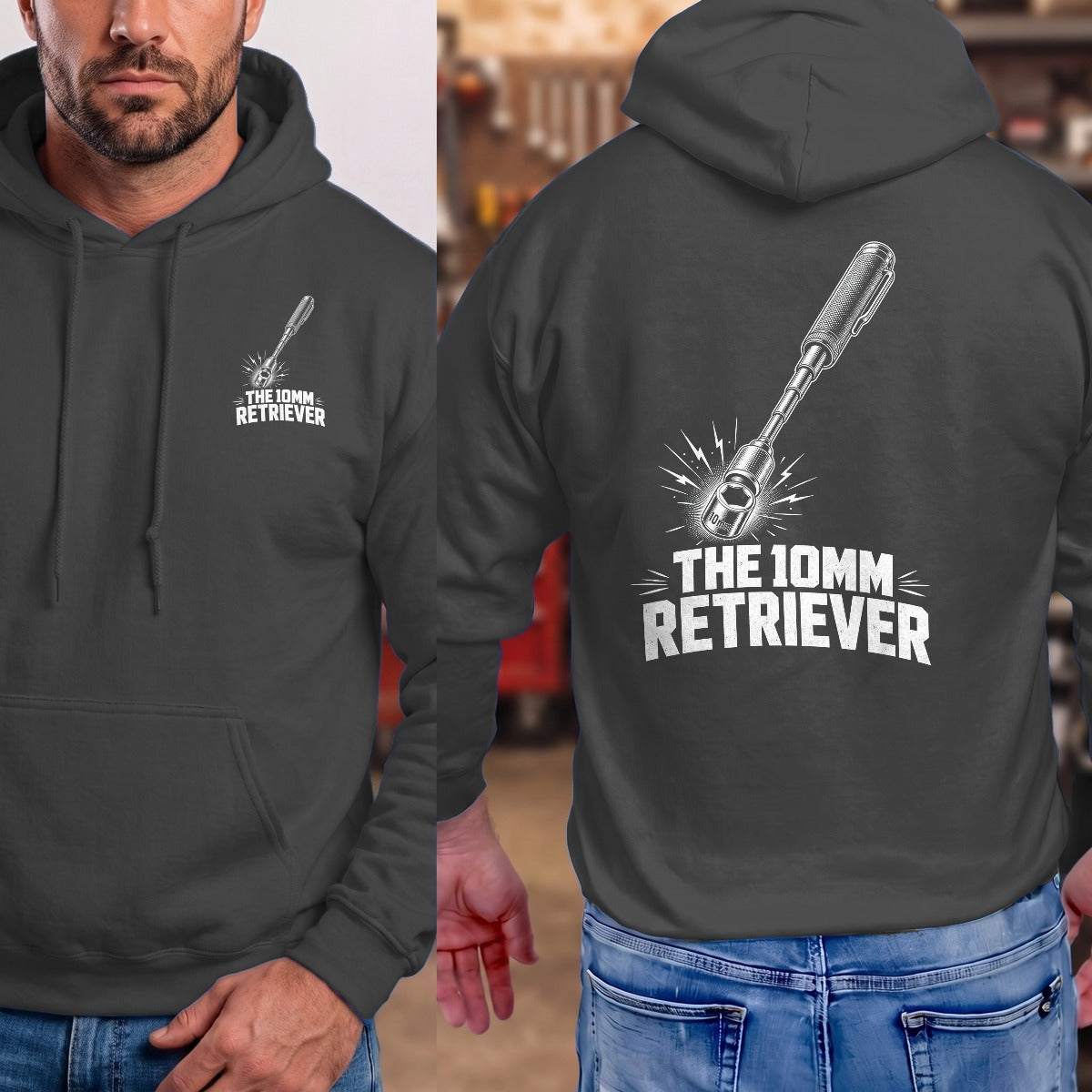 Dark Heather | Front & Back