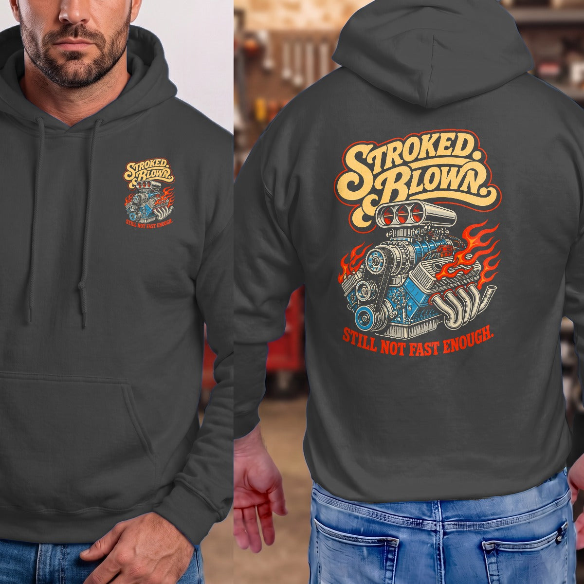 Dark Heather | Front & Back