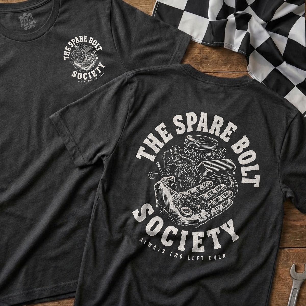 Dark Heather | Front & Back