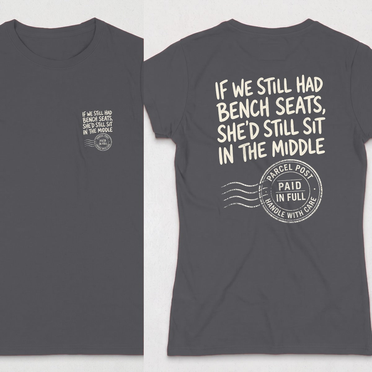 Dark Heather | Front & Back