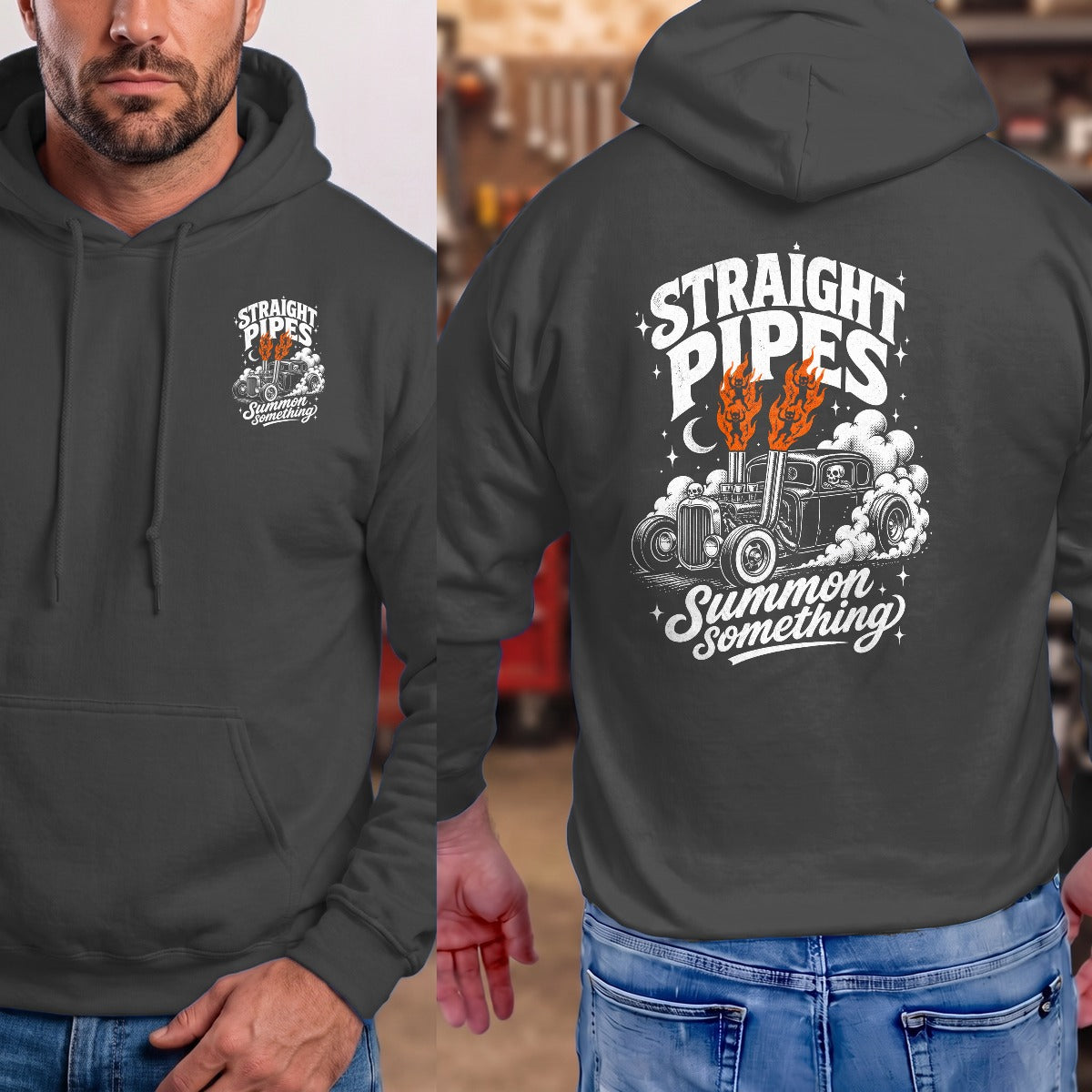 Dark Heather | Front & Back