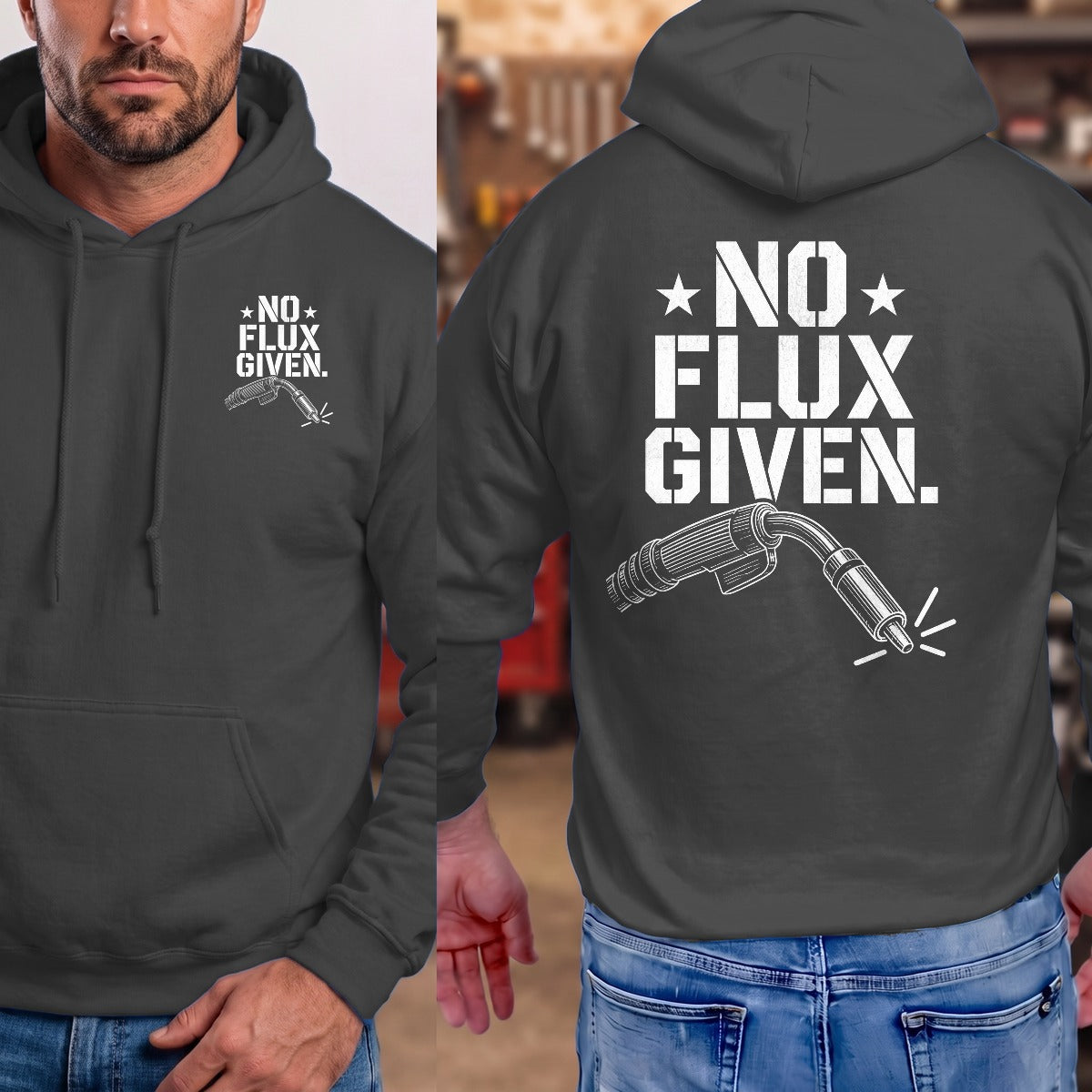 Dark Heather | Front & Back