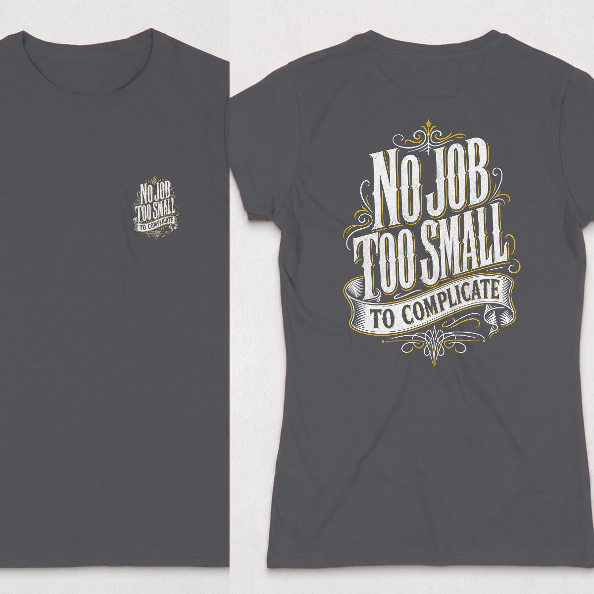 Dark Heather | Front & Back