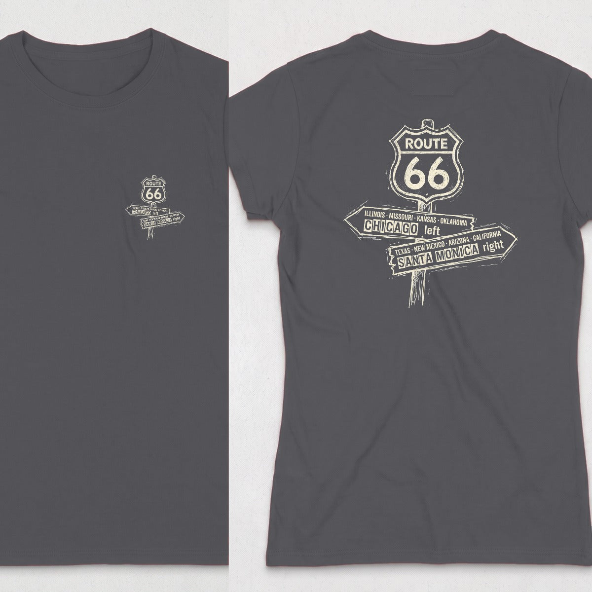 Dark Heather | Front & Back