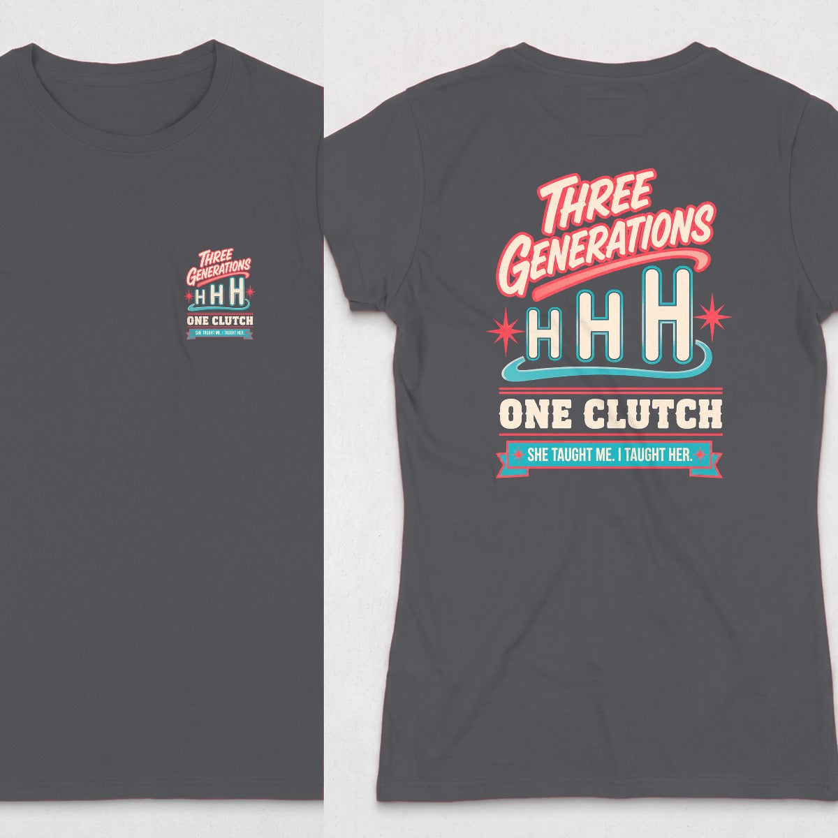 Dark Heather | Front & Back
