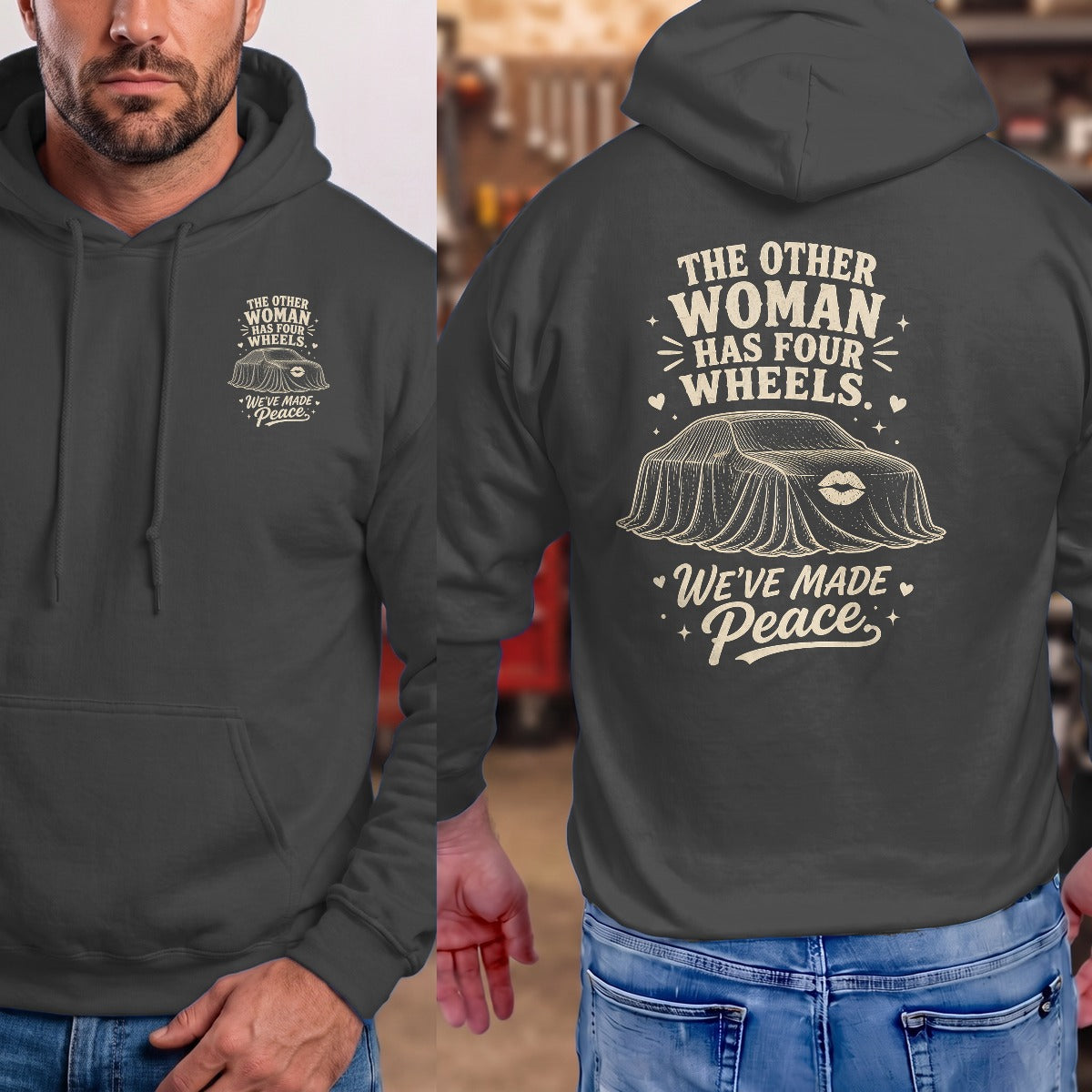 Dark Heather | Front & Back