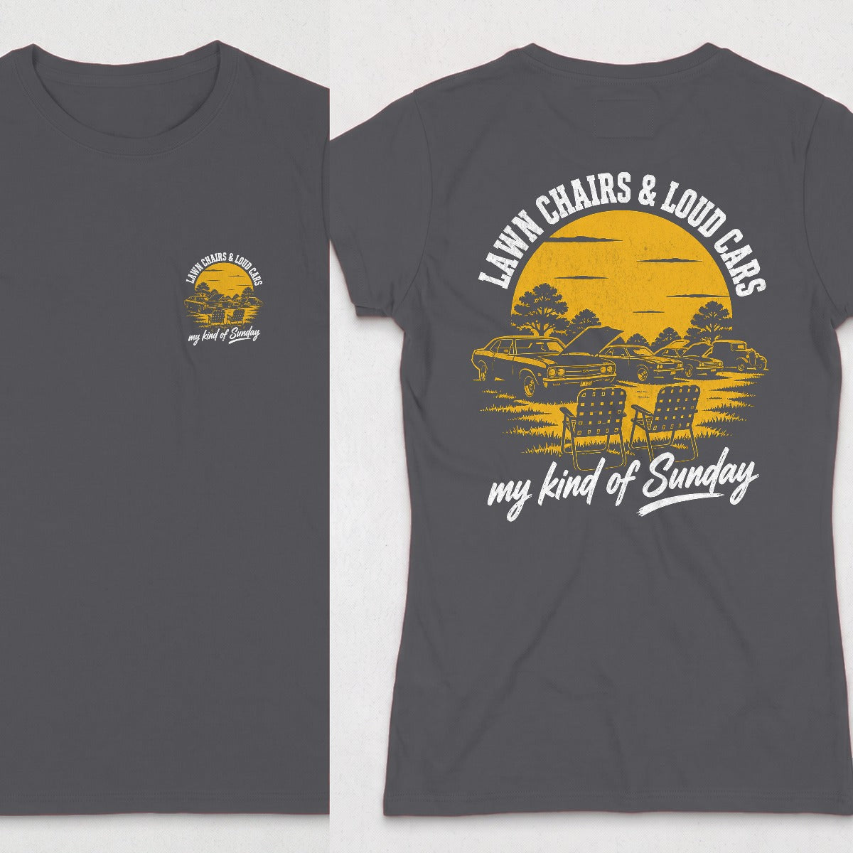 Dark Heather | Front & Back