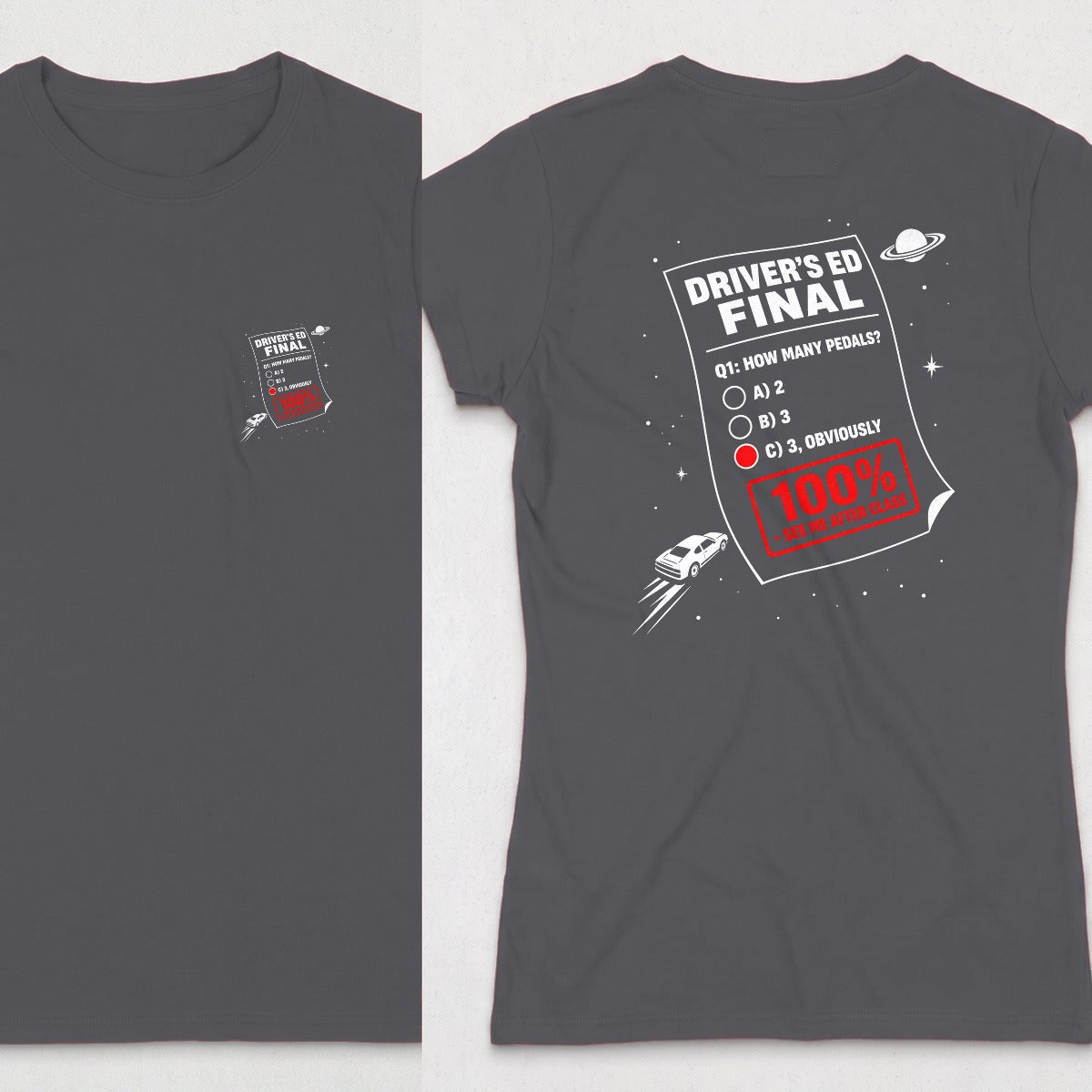 Dark Heather | Front & Back