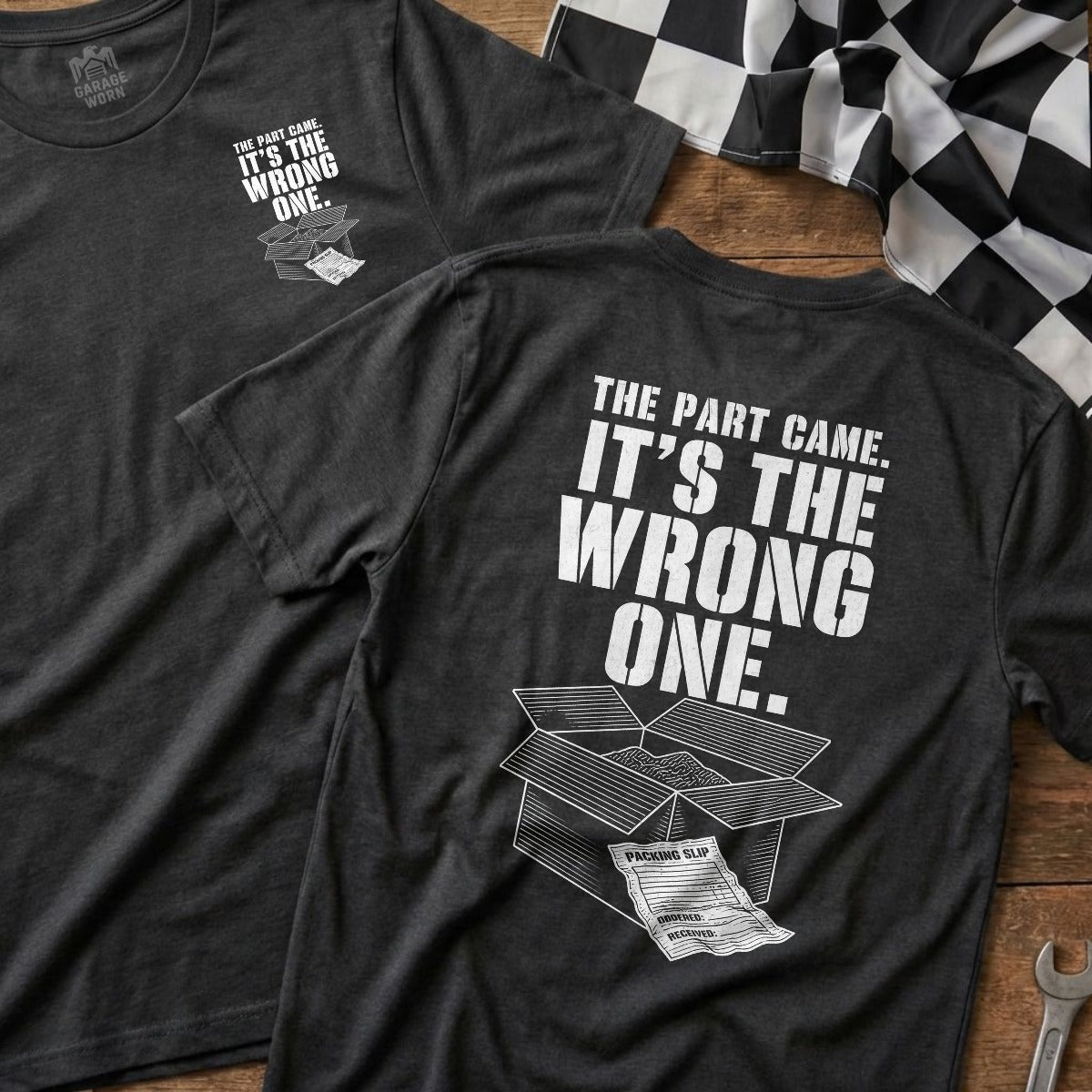 Dark Heather | Front & Back