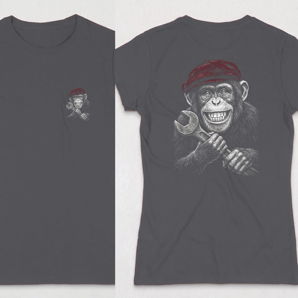 Dark Heather | Front & Back