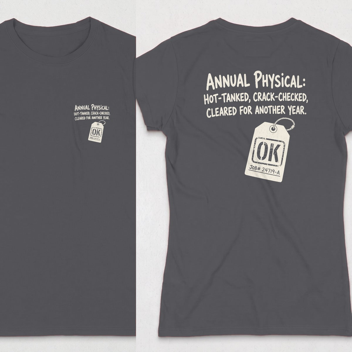 Dark Heather | Front & Back