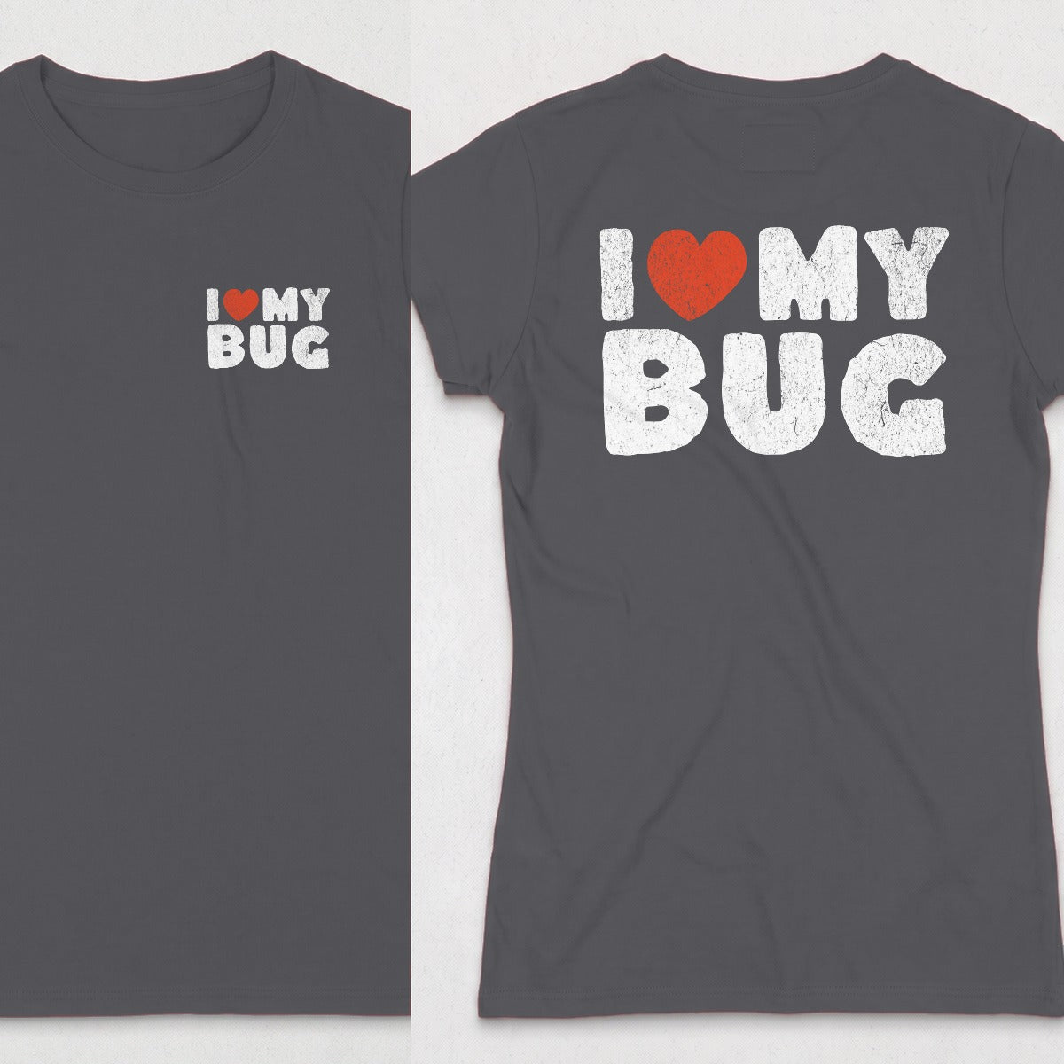 Dark Heather | Left Chest + Back