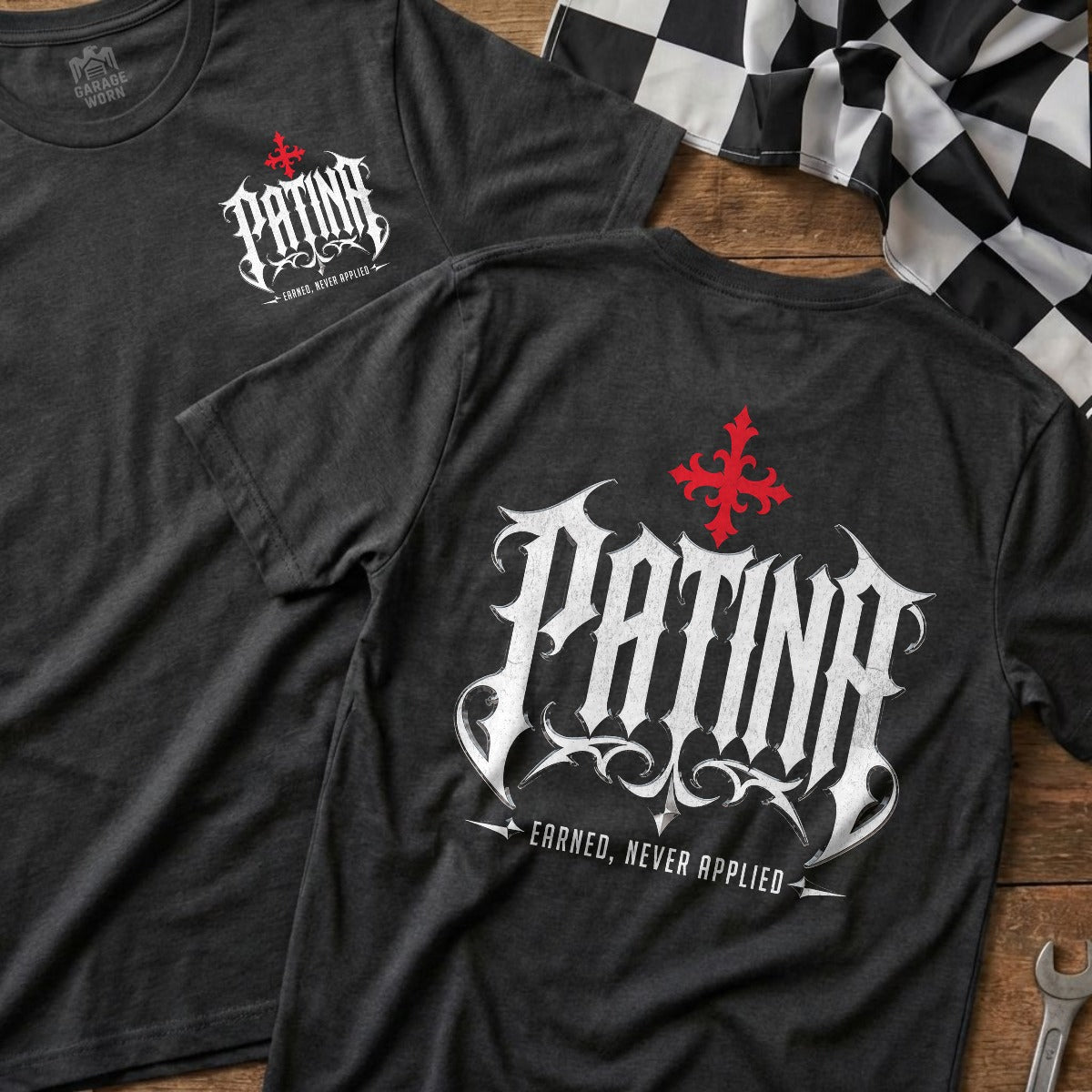 Dark Heather | Front & Back