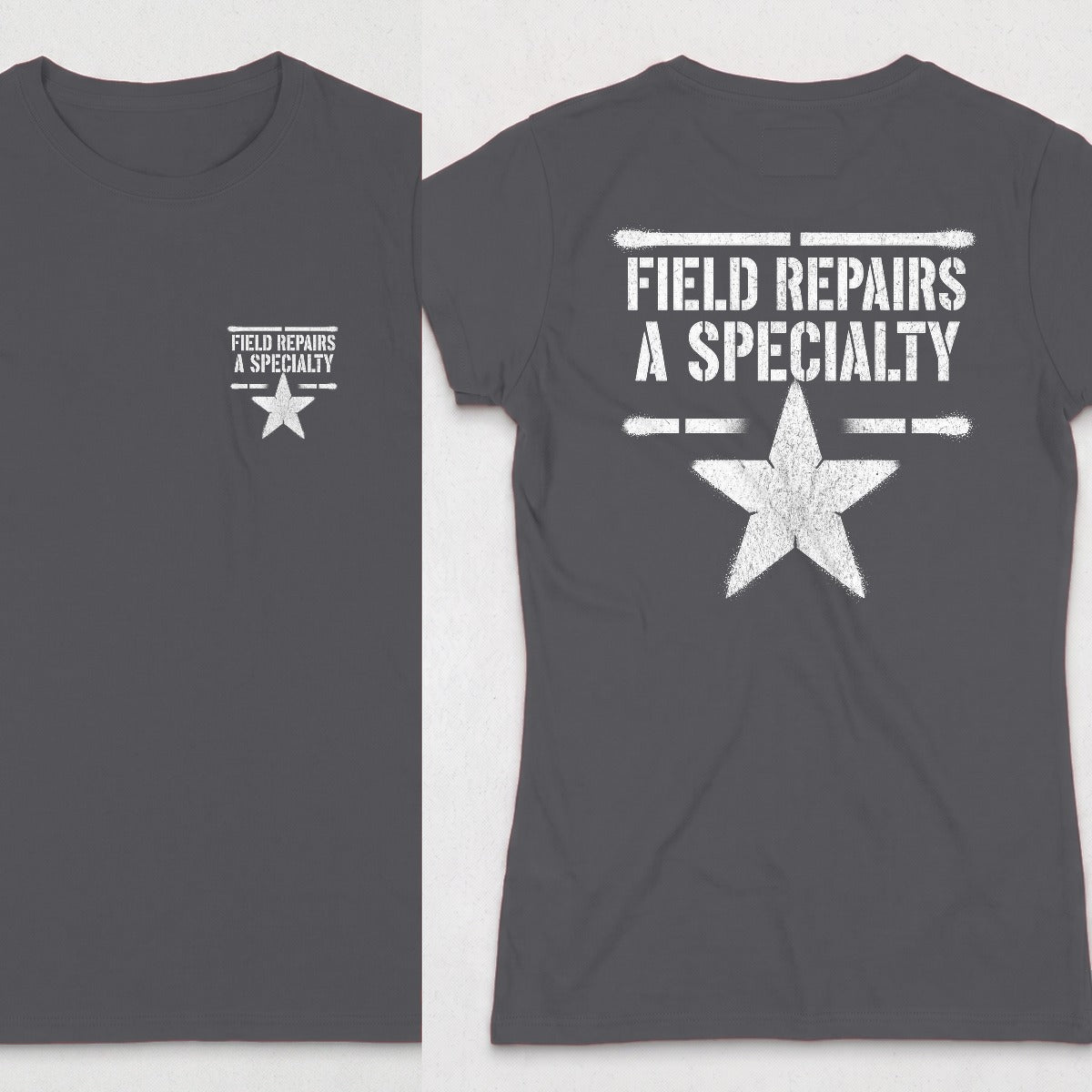 Dark Heather | Front & Back