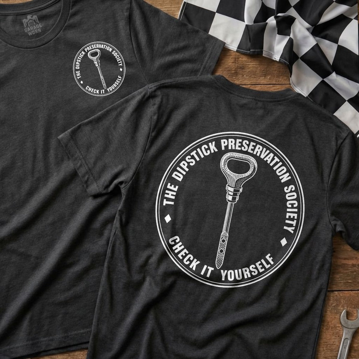 Dark Heather | Front & Back