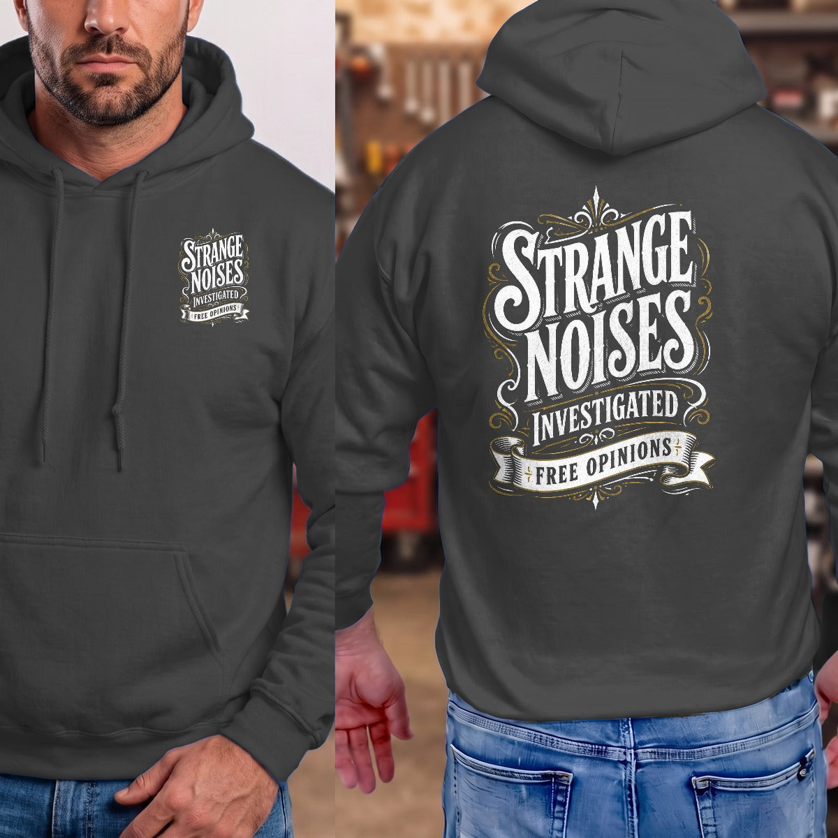 Dark Heather | Front & Back