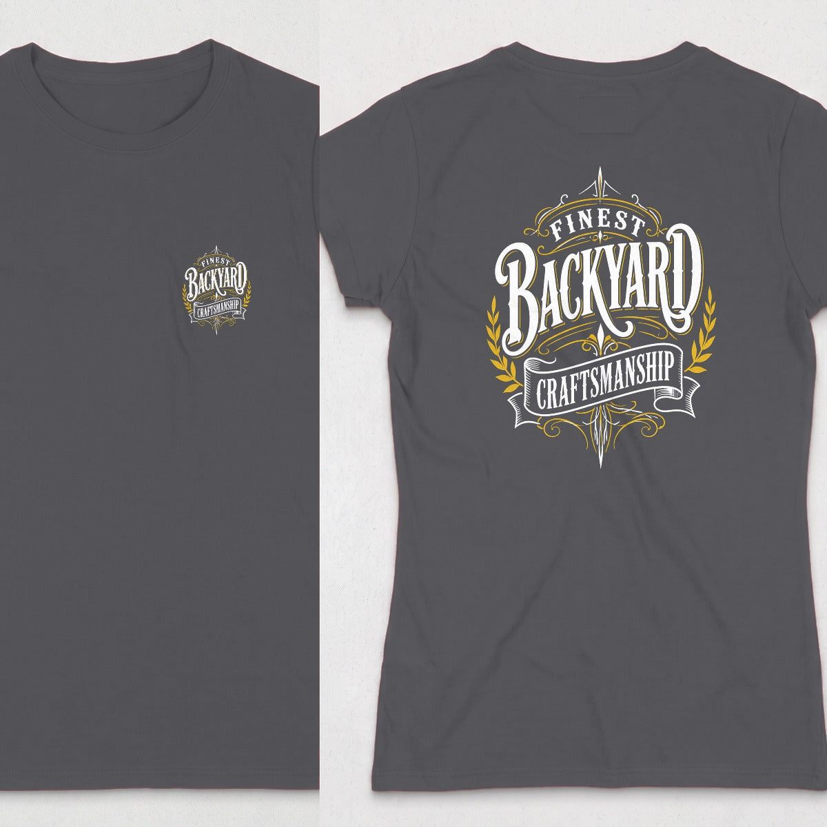 Dark Heather | Front & Back