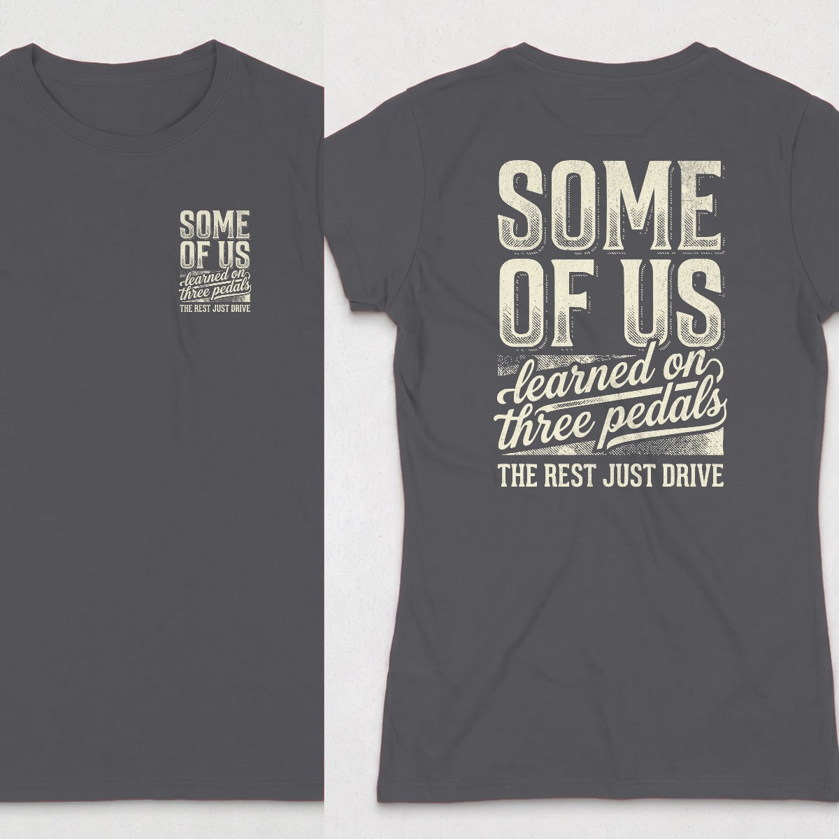Dark Heather | Left Chest + Back