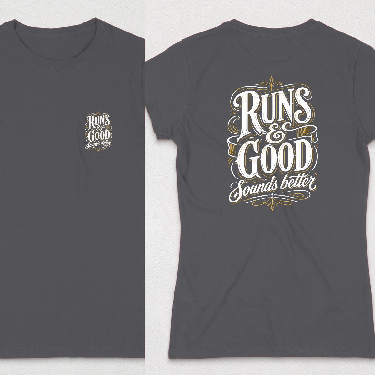 Dark Heather | Front & Back
