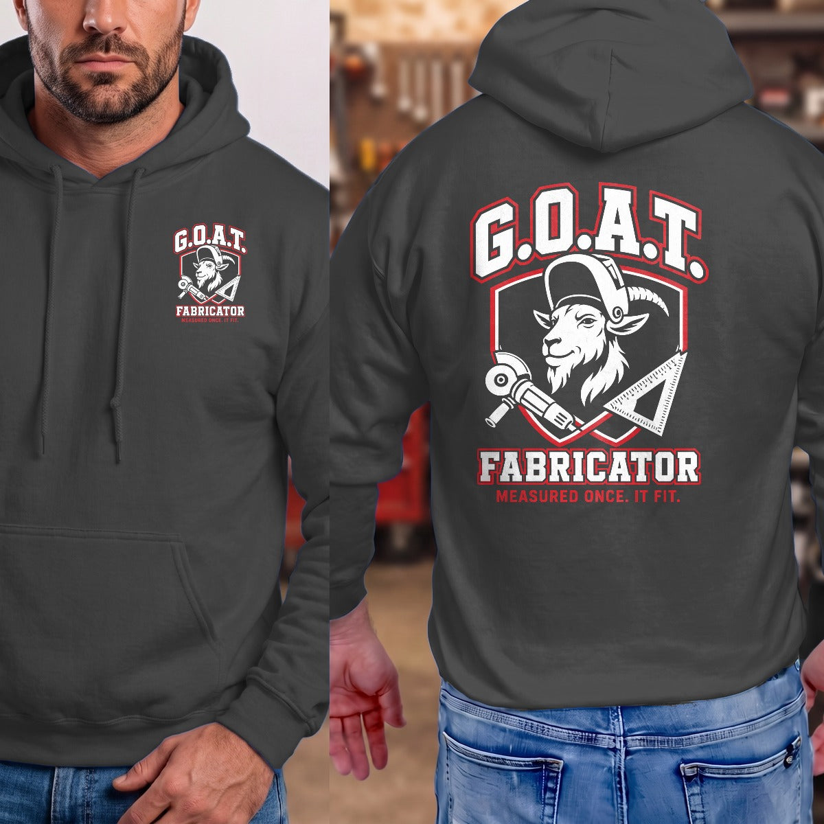 Dark Heather | Front & Back