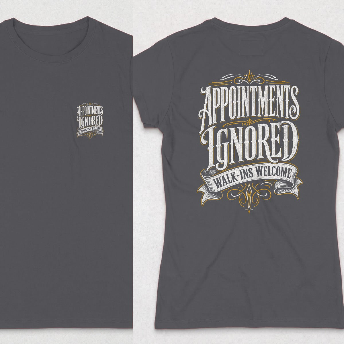 Dark Heather | Front & Back