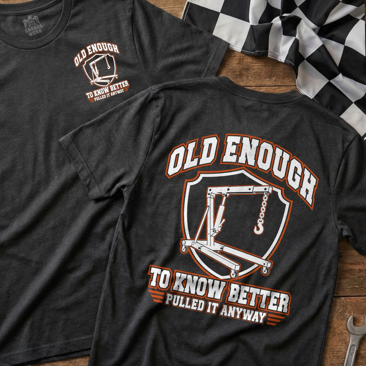 Dark Heather | Front & Back