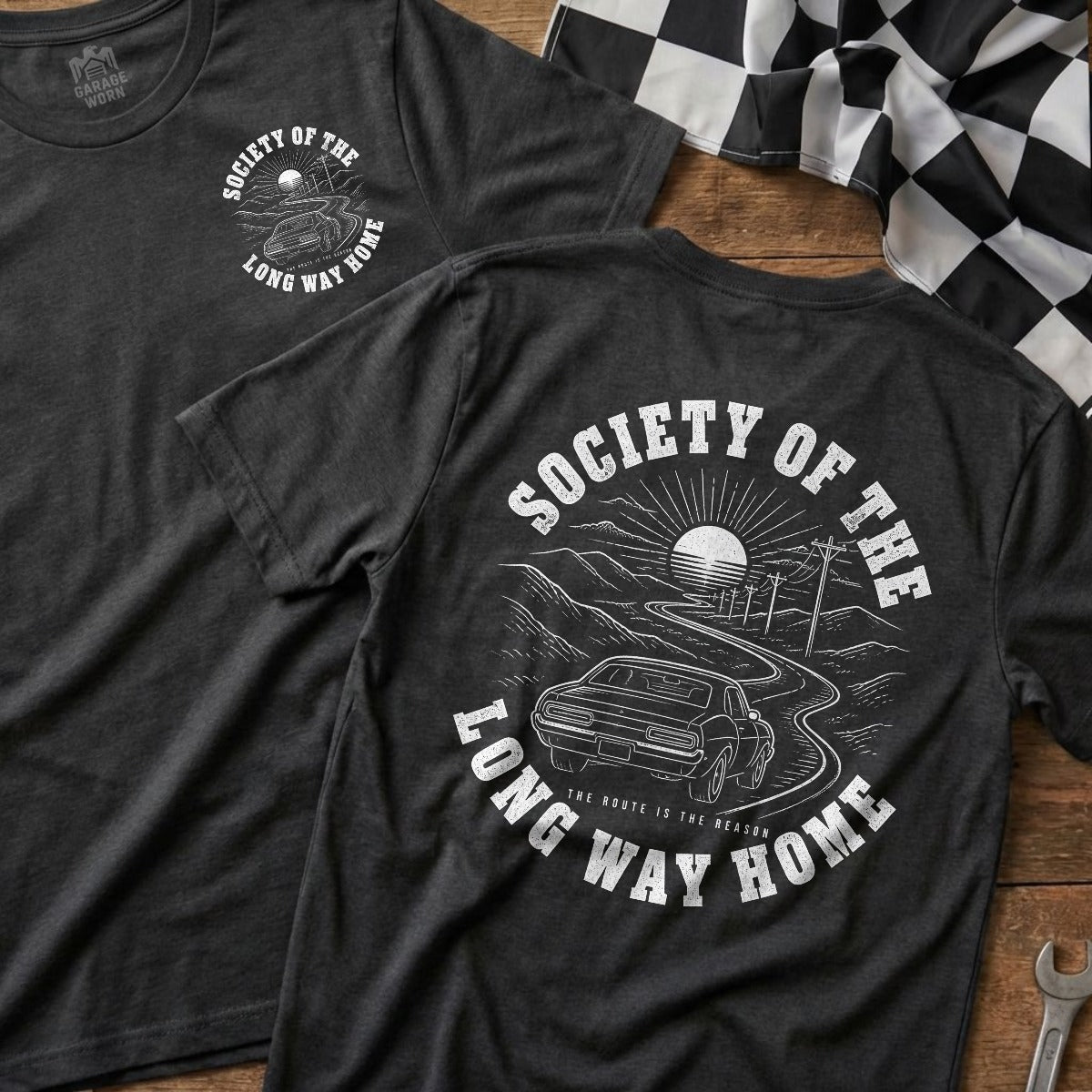 Dark Heather | Front & Back