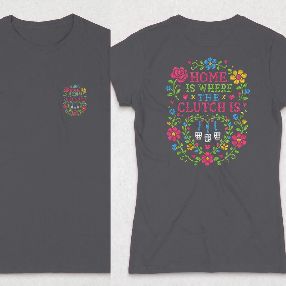 Dark Heather | Front & Back