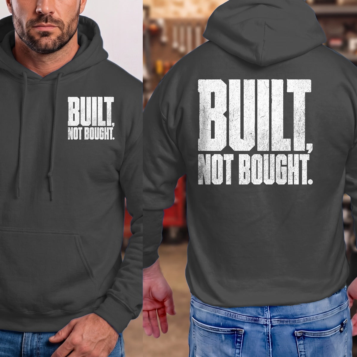 Dark Heather | Front & Back
