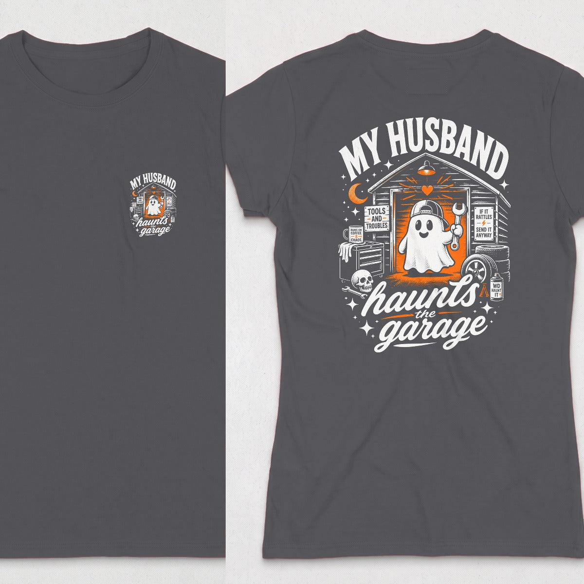 Dark Heather | Front & Back