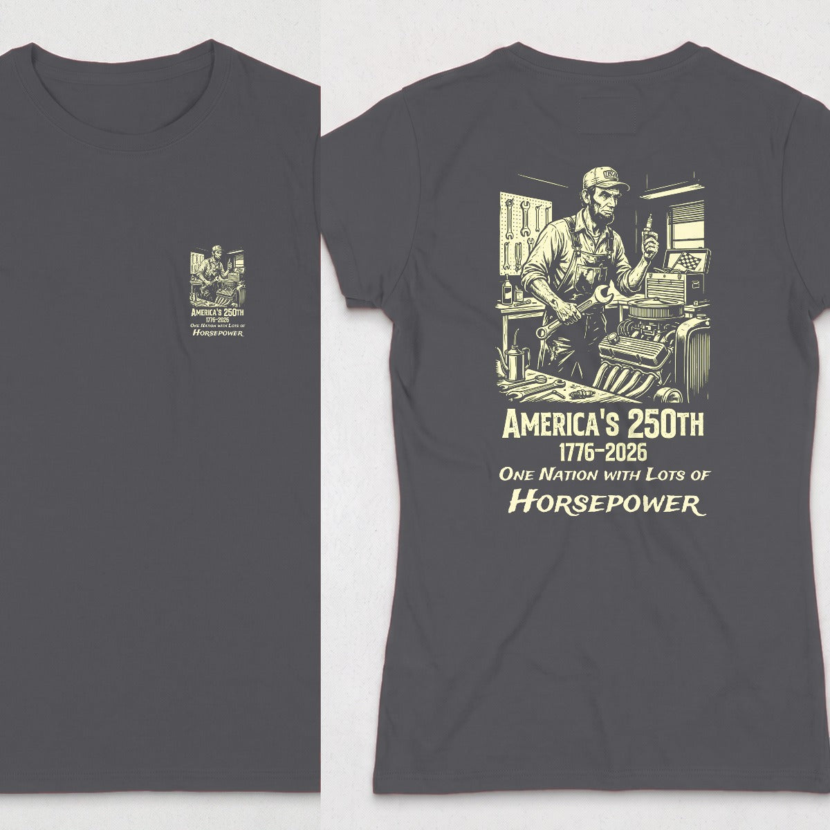 Dark Heather | Front & Back