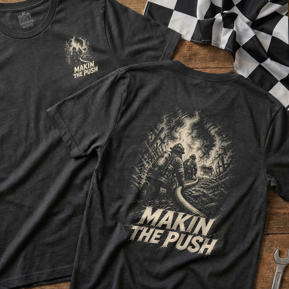 Dark Heather | Front & Back
