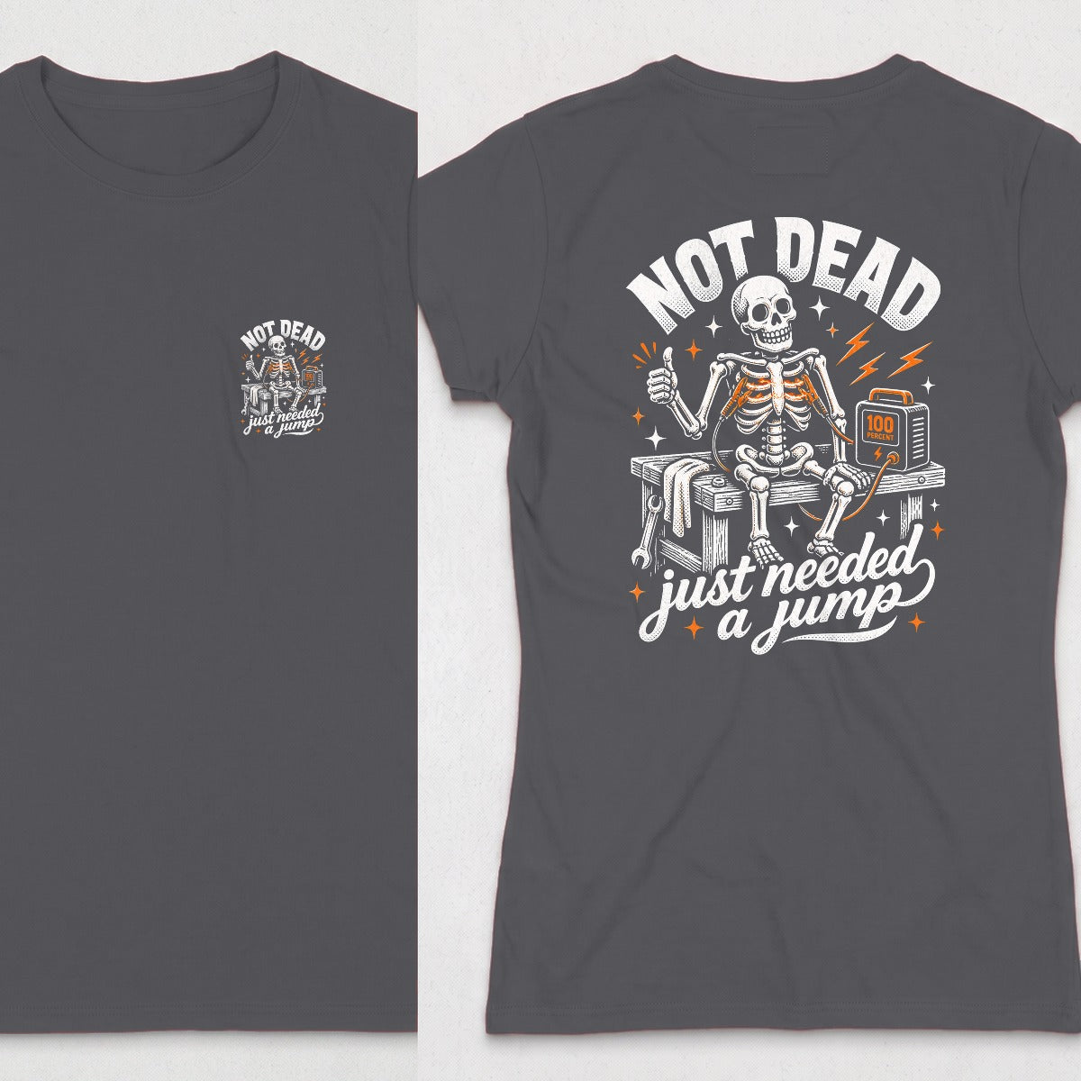 Dark Heather | Front & Back