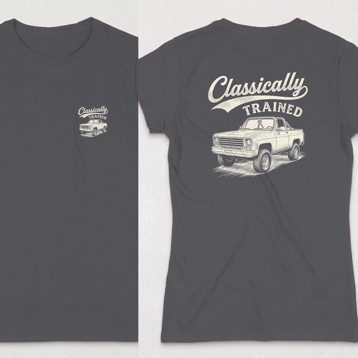 Dark Heather | Front & Back