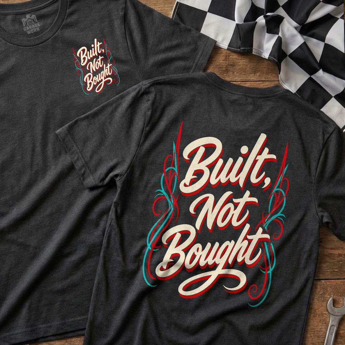 Dark Heather | Front & Back