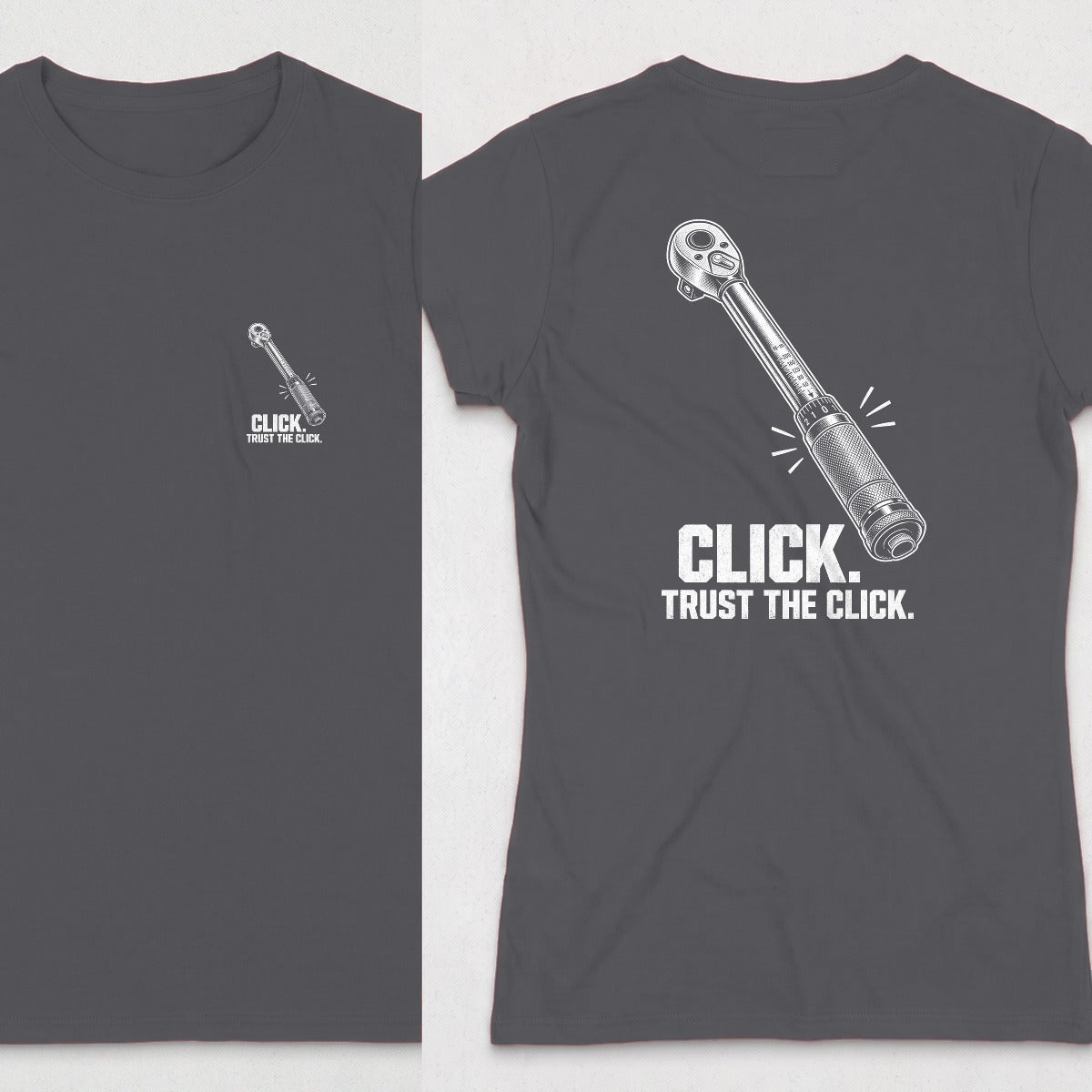 Dark Heather | Front & Back