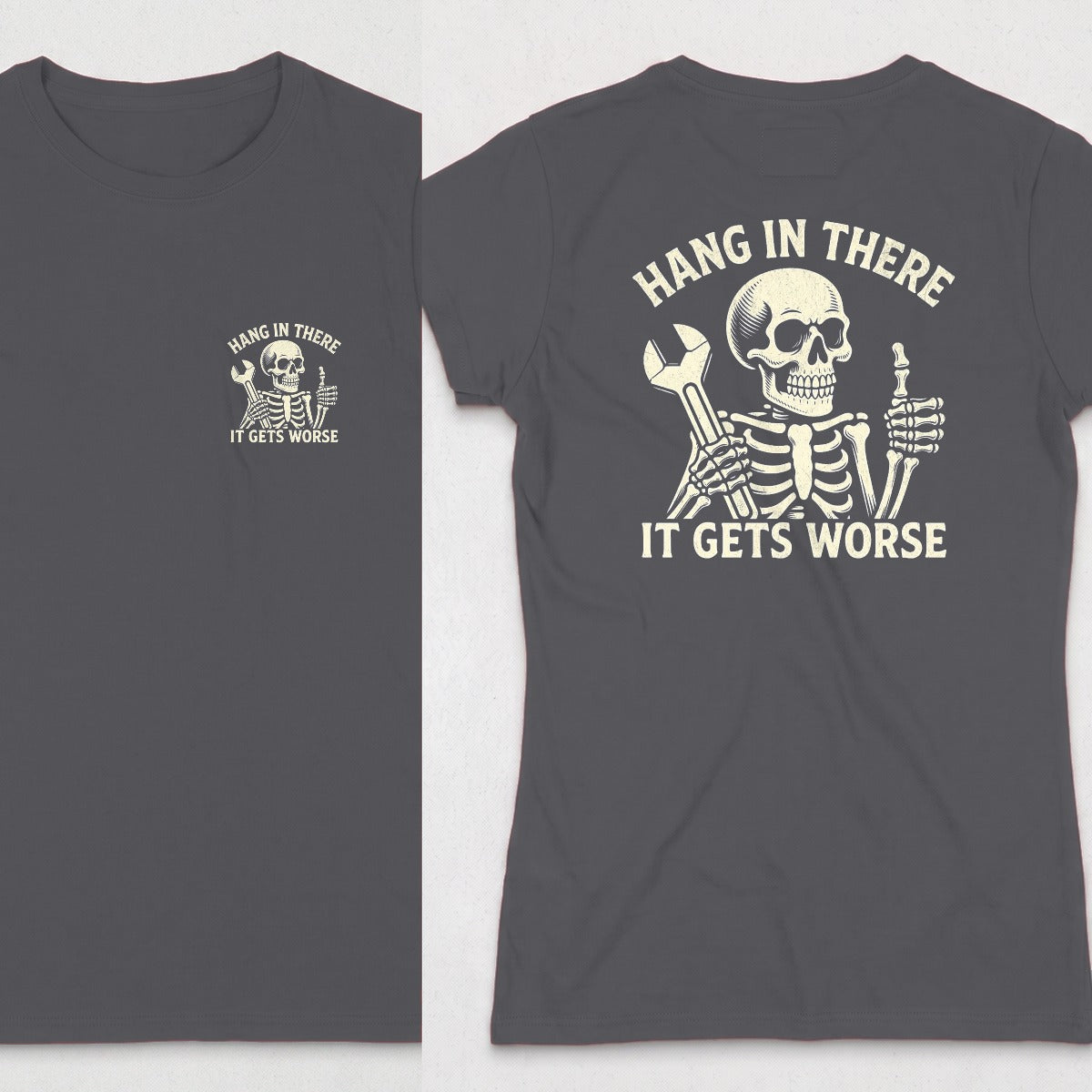 Dark Heather | Front & Back
