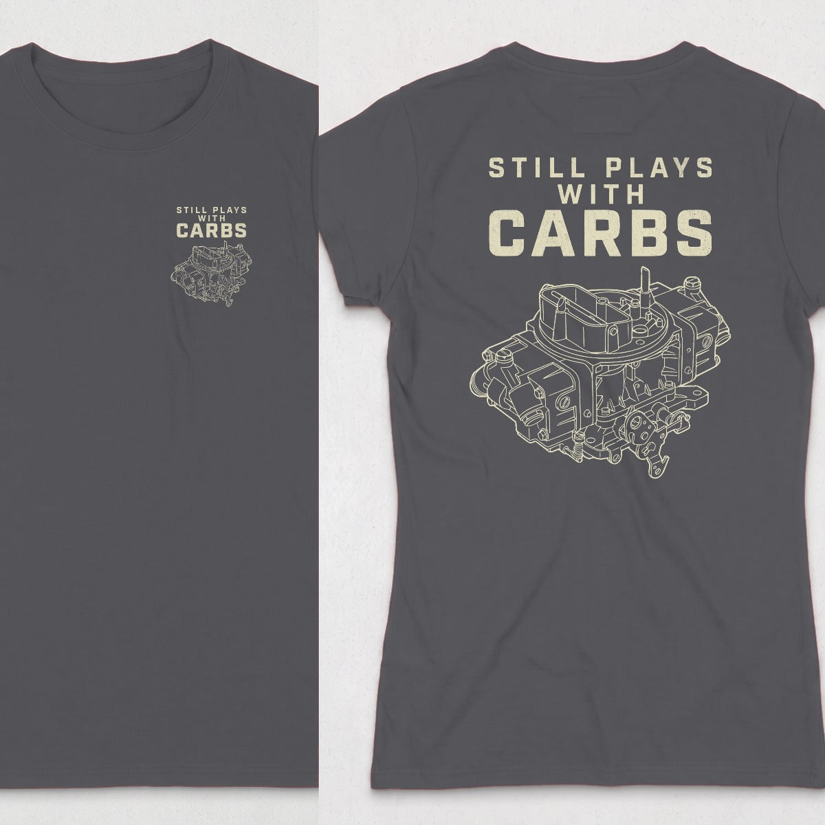 Dark Heather | Left Chest + Back