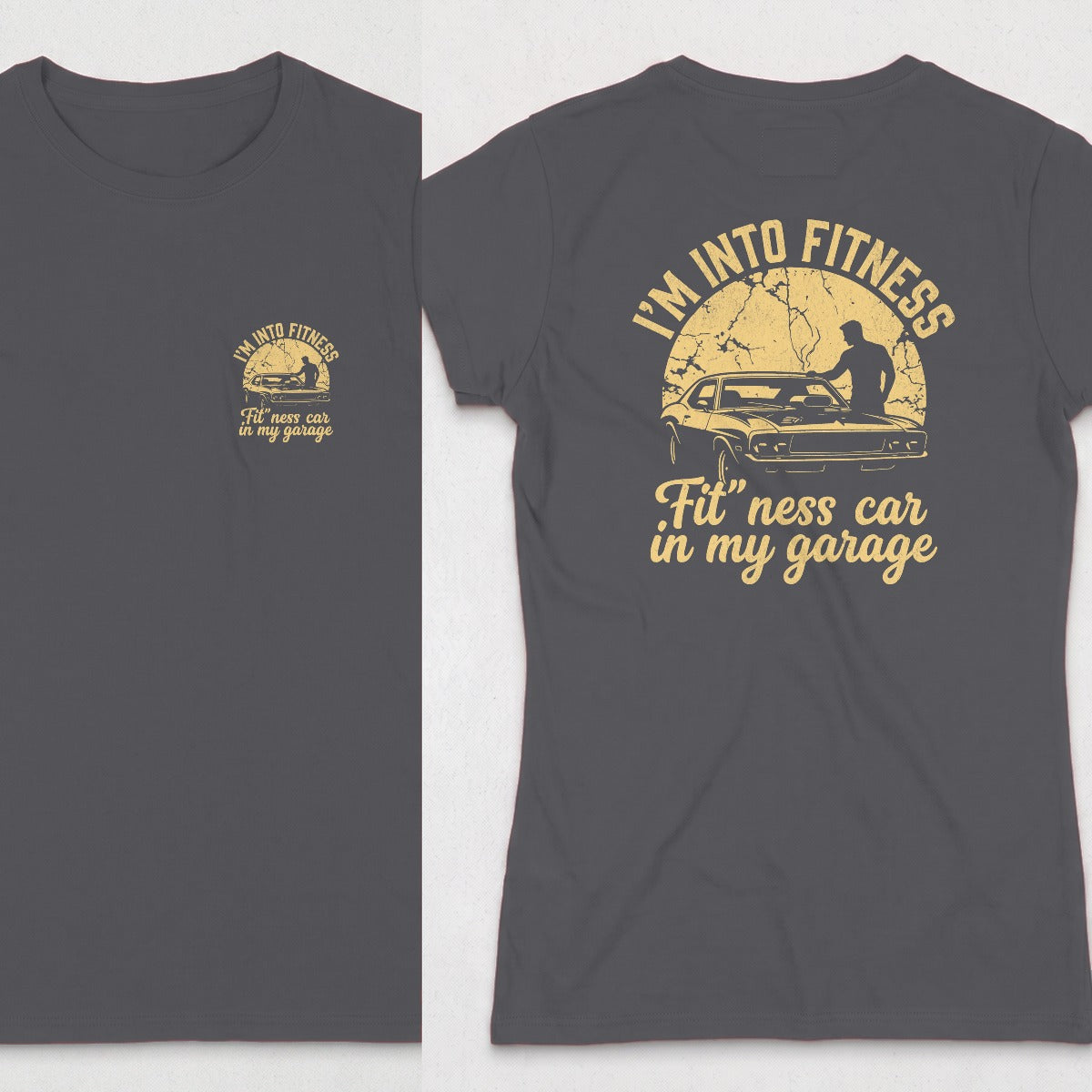 Dark Heather | Front & Back