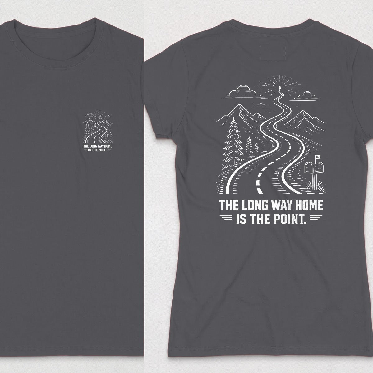 Dark Heather | Front & Back