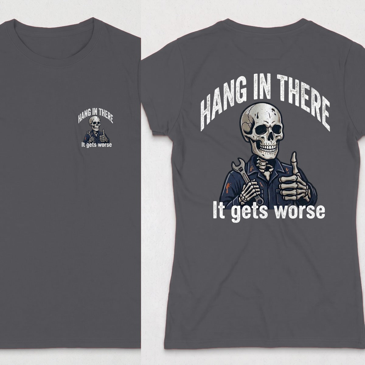 Dark Heather | Front & Back
